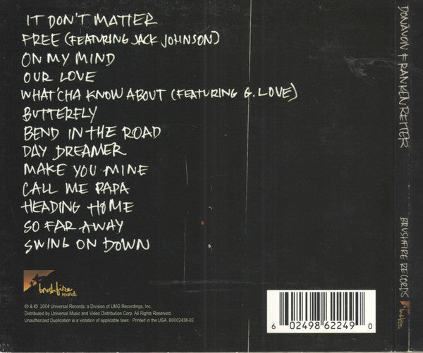 CD Donavon Frankenreiter – Donavon Frankenreiter Digipack - USADO